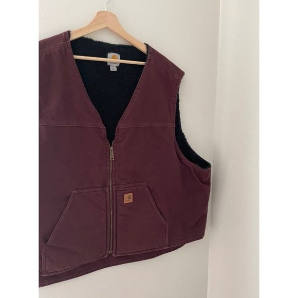 Carhartt Sherpa Lined Vest | Size 2XL | Work Vest | Construction Outdoor Vest - Picture 6 of 8